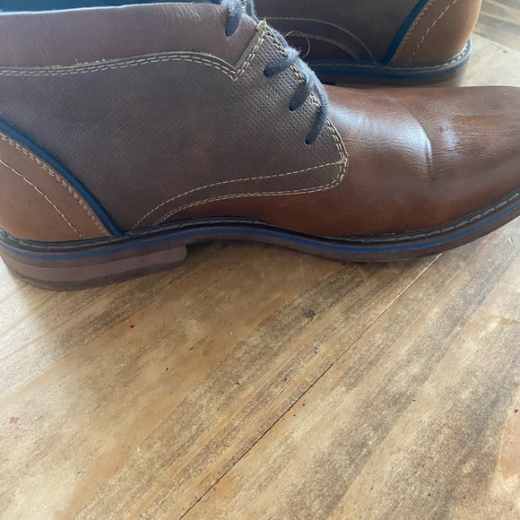 Men's Brown Leather Boots - Picture 6 of 10